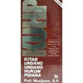 KUHP: Kitab Undang-undang hukum Pidana